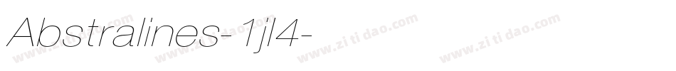 Abstralines-1jl4字体转换