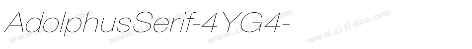 AdolphusSerif-4YG4字体转换