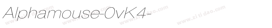 Alphamouse-0vK4字体转换