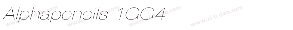 Alphapencils-1GG4字体转换