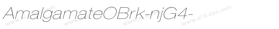 AmalgamateOBrk-njG4字体转换