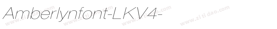 Amberlynfont-LKV4字体转换