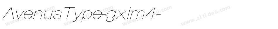 AvenusType-gxlm4字体转换