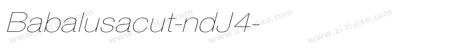 Babalusacut-ndJ4字体转换