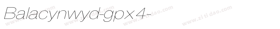 Balacynwyd-gpx4字体转换