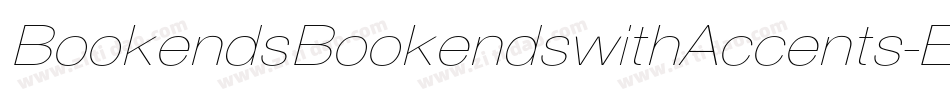 BookendsBookendswithAccents-EBO4字体转换