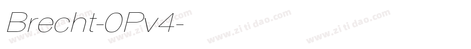 Brecht-0Pv4字体转换