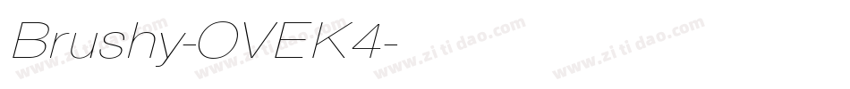 Brushy-OVEK4字体转换