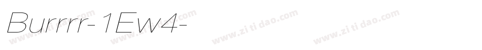 Burrrr-1Ew4字体转换