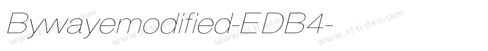 Bywayemodified-EDB4字体转换