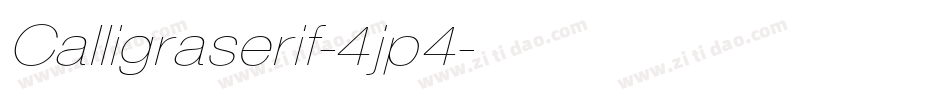 Calligraserif-4jp4字体转换