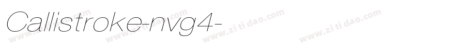 Callistroke-nvg4字体转换
