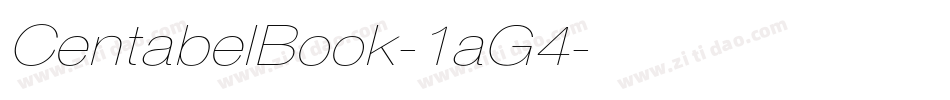 CentabelBook-1aG4字体转换