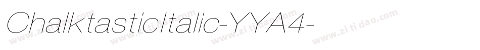 ChalktasticItalic-YYA4字体转换