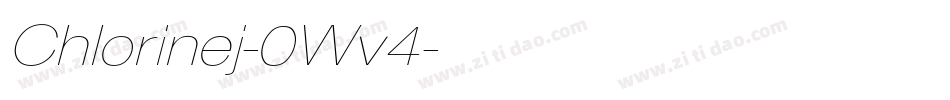 Chlorinej-0Wv4字体转换