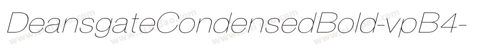 DeansgateCondensedBold-vpB4字体转换