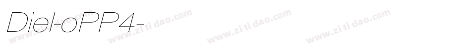 Diel-oPP4字体转换