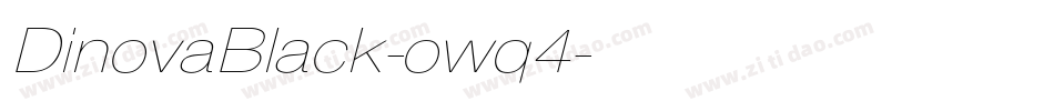 DinovaBlack-owq4字体转换