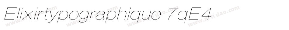 Elixirtypographique-7qE4字体转换