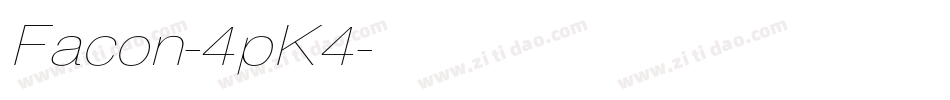 Facon-4pK4字体转换