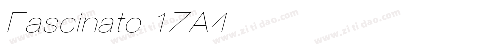 Fascinate-1ZA4字体转换