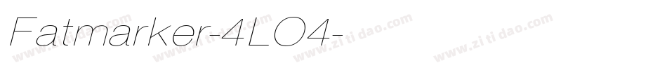 Fatmarker-4LO4字体转换
