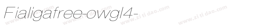 Fialigafree-owgl4字体转换