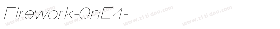 Firework-0nE4字体转换