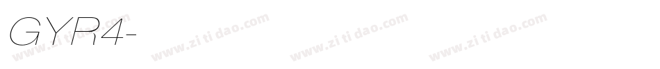 GYR4字体转换