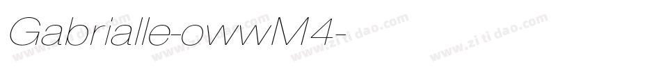 Gabrialle-owwM4字体转换