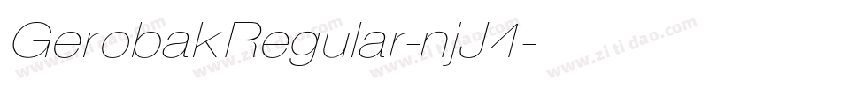 GerobakRegular-njJ4字体转换