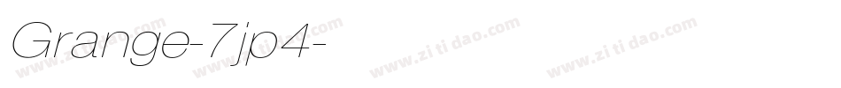 Grange-7jp4字体转换