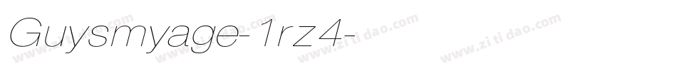 Guysmyage-1rz4字体转换
