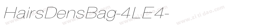 HairsDensBag-4LE4字体转换