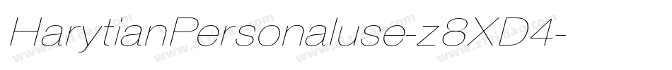 HarytianPersonaluse-z8XD4字体转换