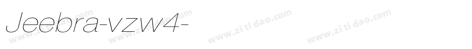 Jeebra-vzw4字体转换