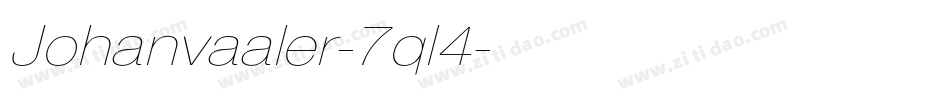 Johanvaaler-7ql4字体转换
