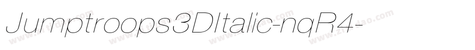 Jumptroops3DItalic-nqR4字体转换