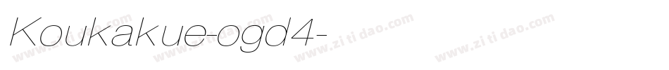 Koukakue-ogd4字体转换