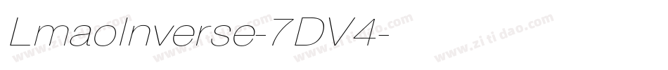LmaoInverse-7DV4字体转换