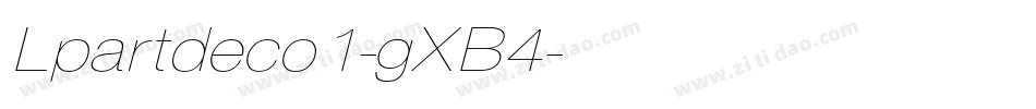 Lpartdeco1-gXB4字体转换