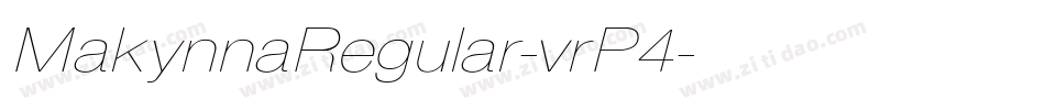 MakynnaRegular-vrP4字体转换