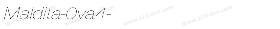 Maldita-0va4字体转换