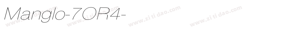 Manglo-7OR4字体转换