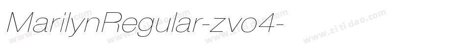 MarilynRegular-zvo4字体转换