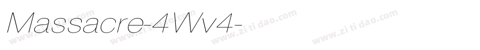 Massacre-4Wv4字体转换