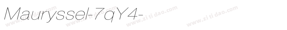 Mauryssel-7qY4字体转换