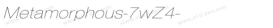 Metamorphous-7wZ4字体转换