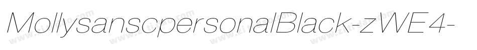 MollysanscpersonalBlack-zWE4字体转换