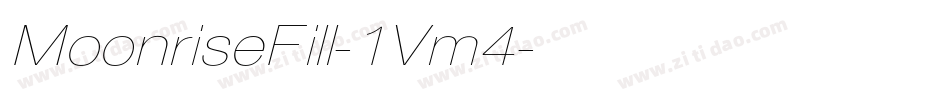 MoonriseFill-1Vm4字体转换